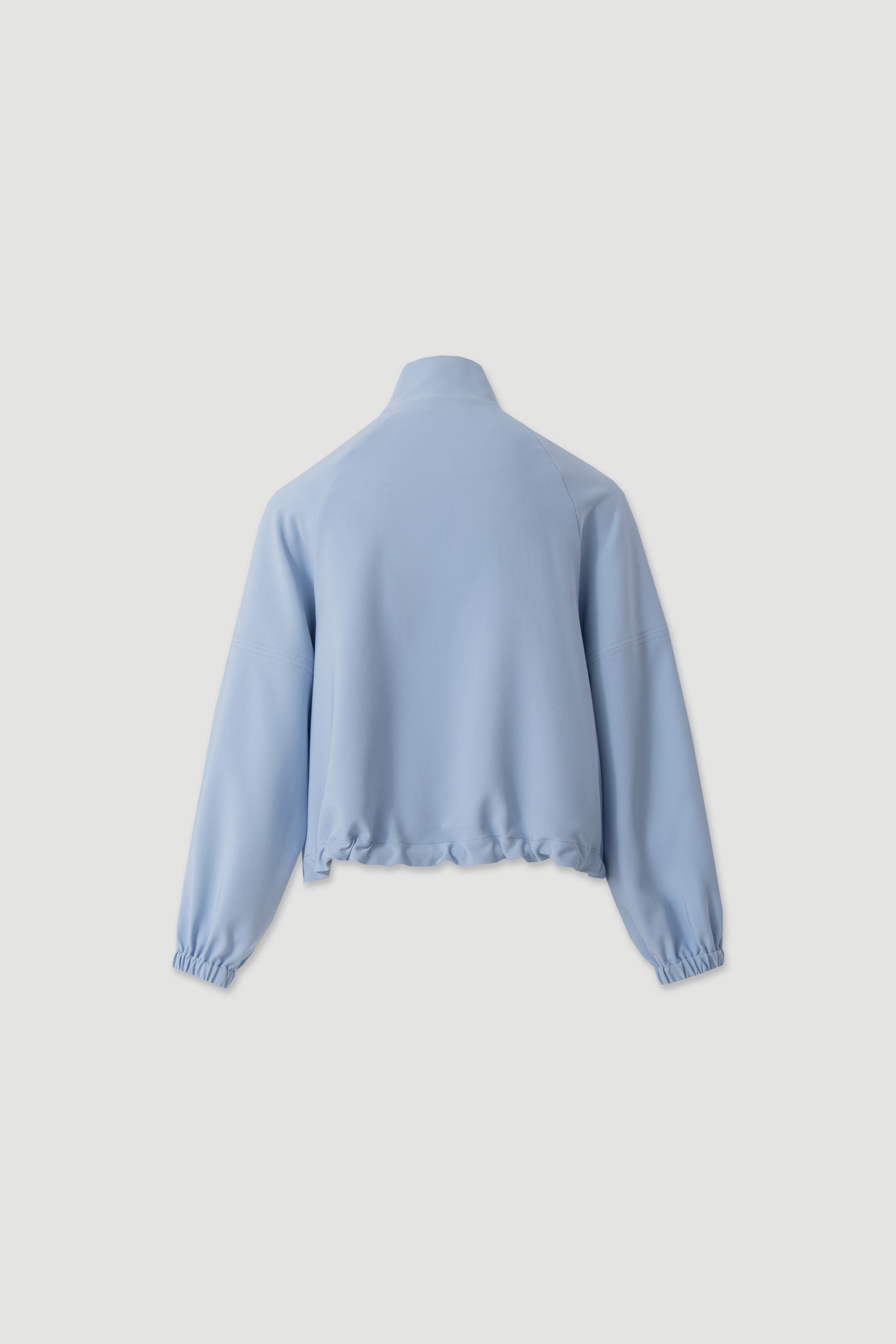 Bomber jacket with high collar
