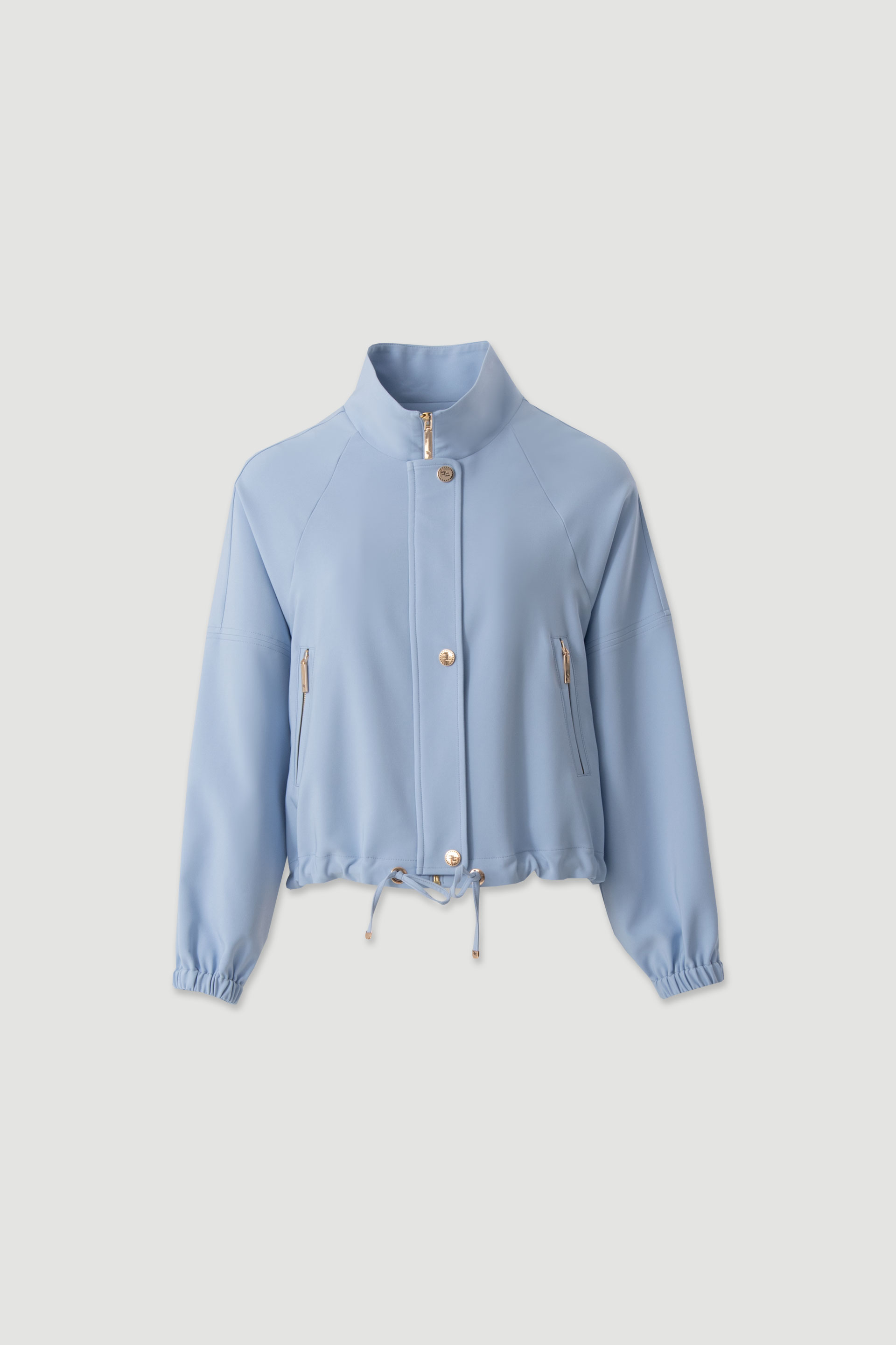 Bomber jacket with high collar