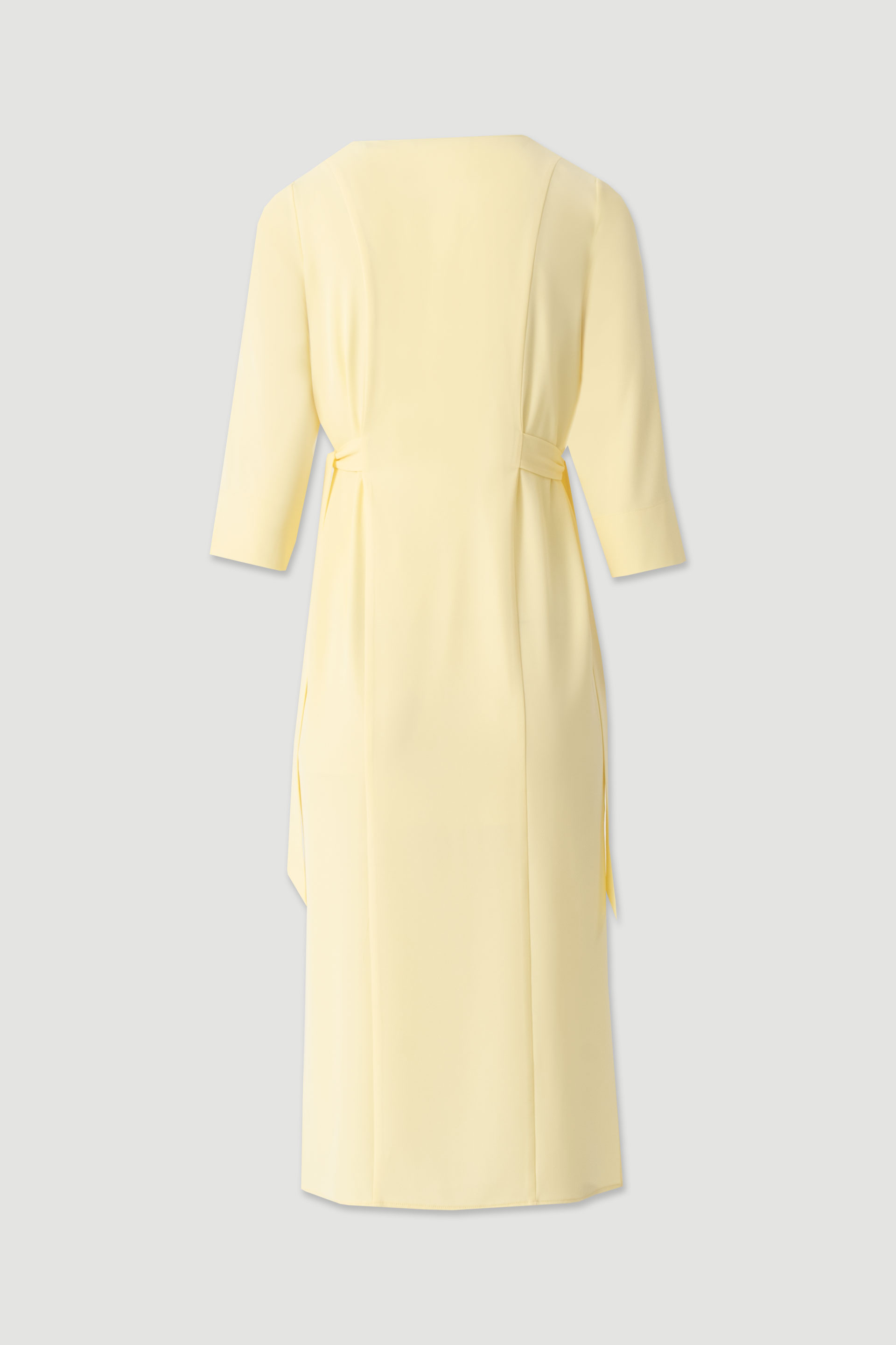 Flowing midi dress with side ties