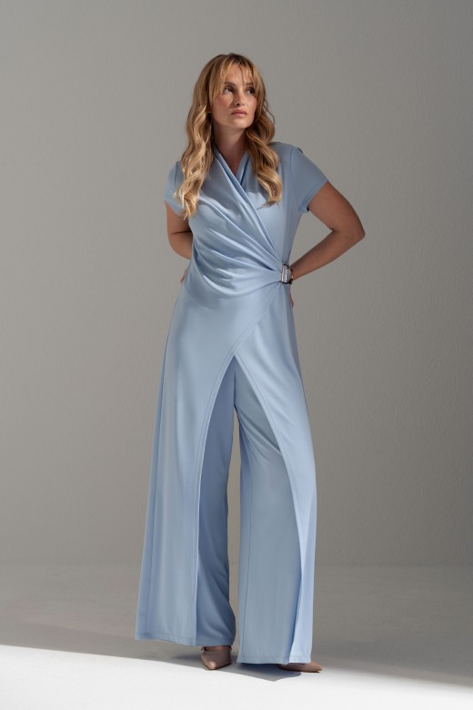 Flowy wrap-effect jumpsuit Flowy wrap-effect jumpsuit