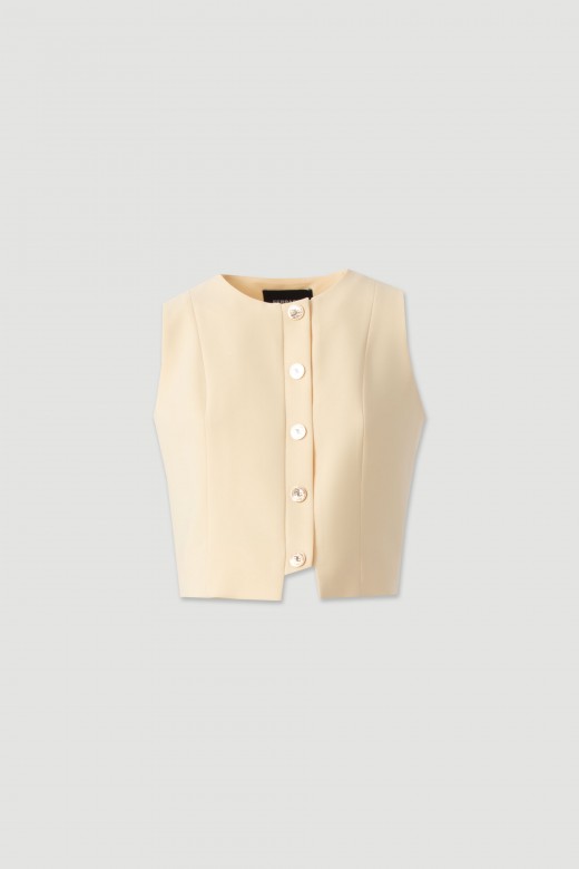 Structured vest with buttons Structured vest with buttons