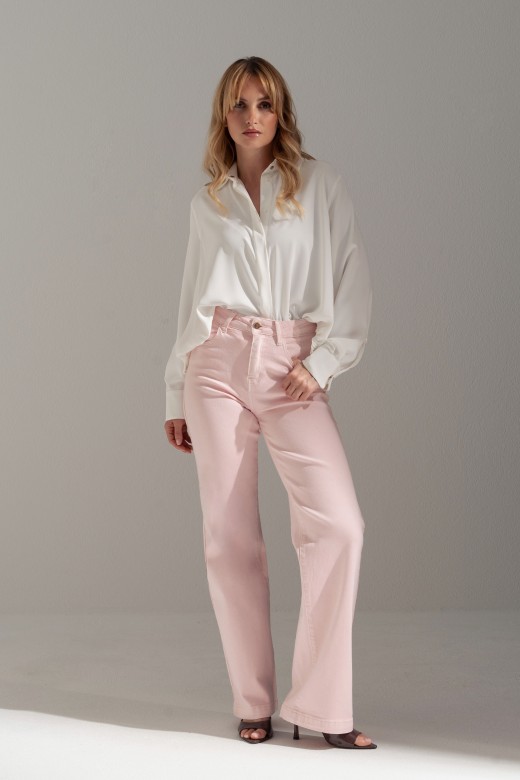 Fluid blouse with adjustable drawstring Fluid blouse with adjustable drawstring
