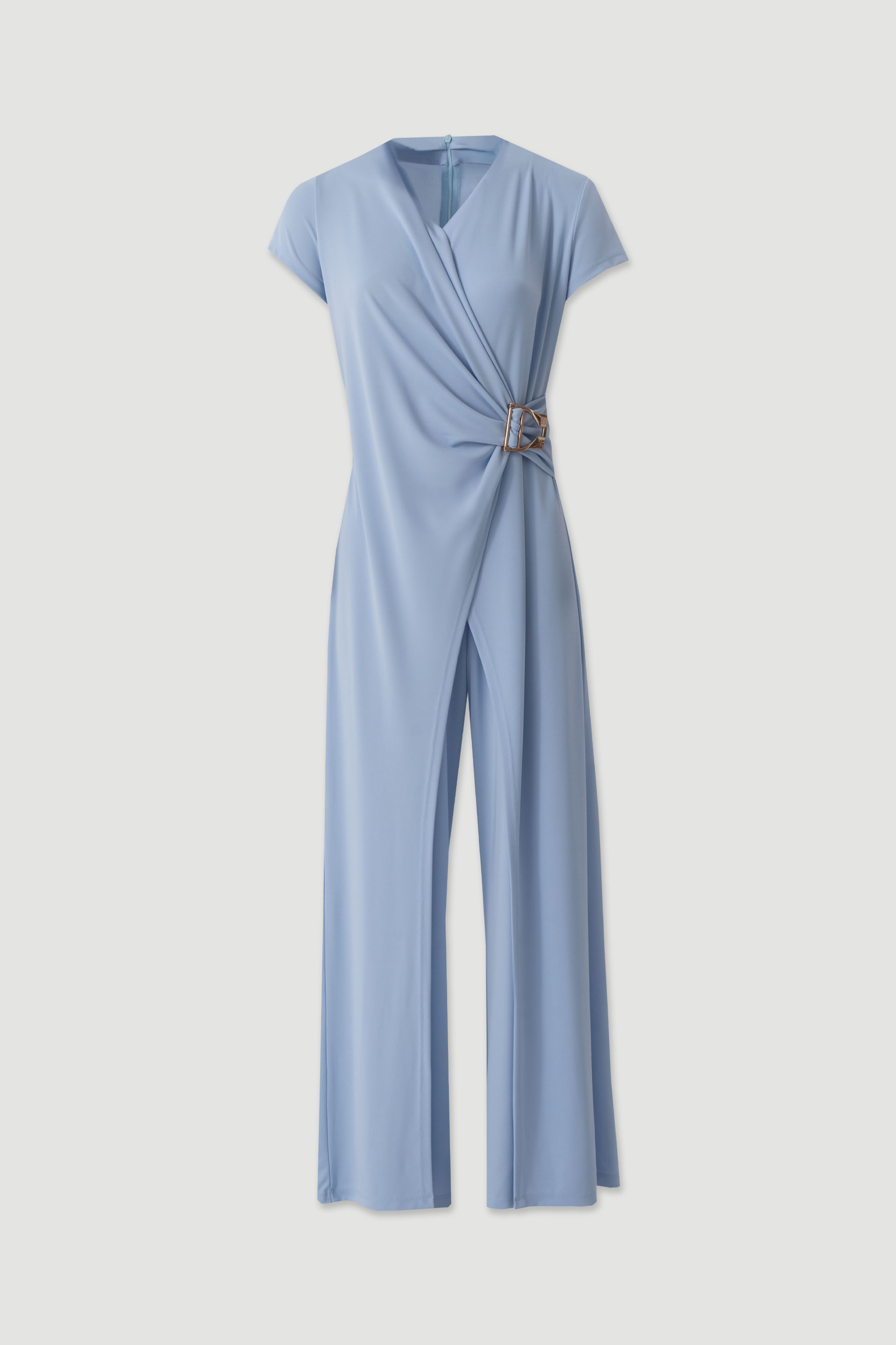 Flowy wrap-effect jumpsuit