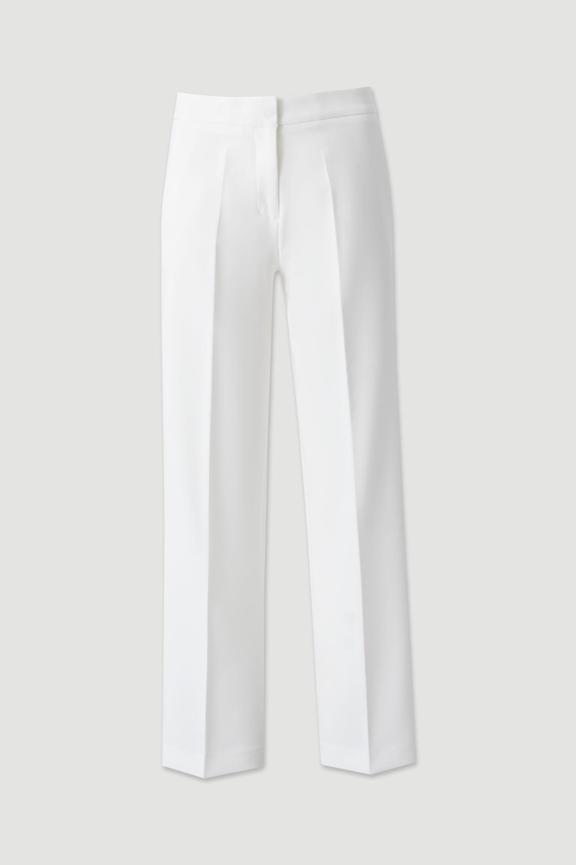 Calça straight com cinto elástico personalizado