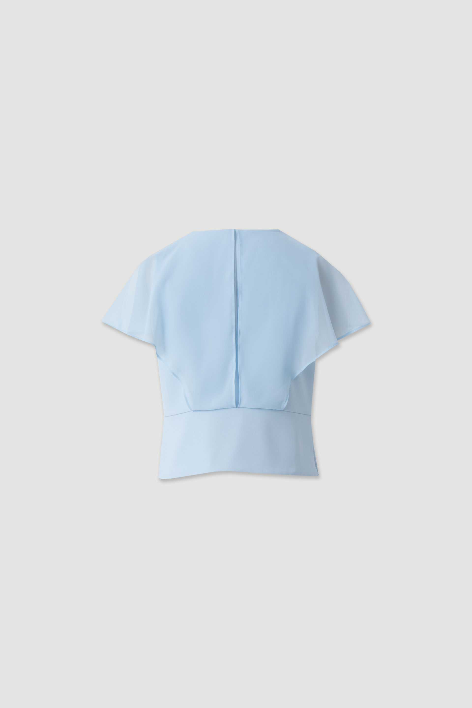 Blouse with v-neck and draped effect