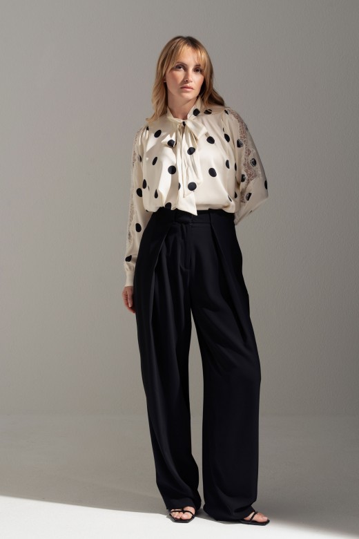 Polka dot tunic with bow Polka dot tunic with bow