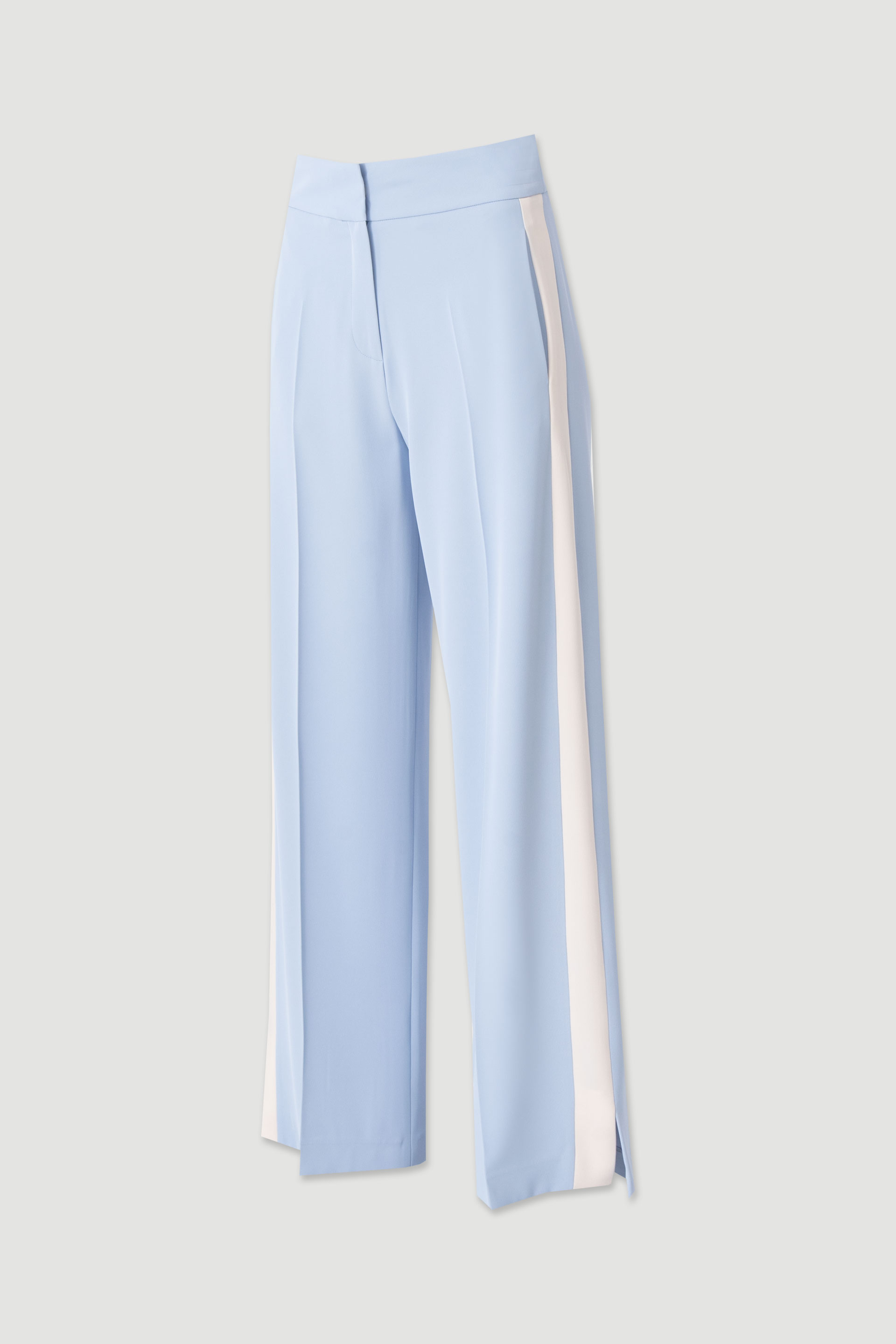 Tailored wide-leg trousers with contrast side stripe
