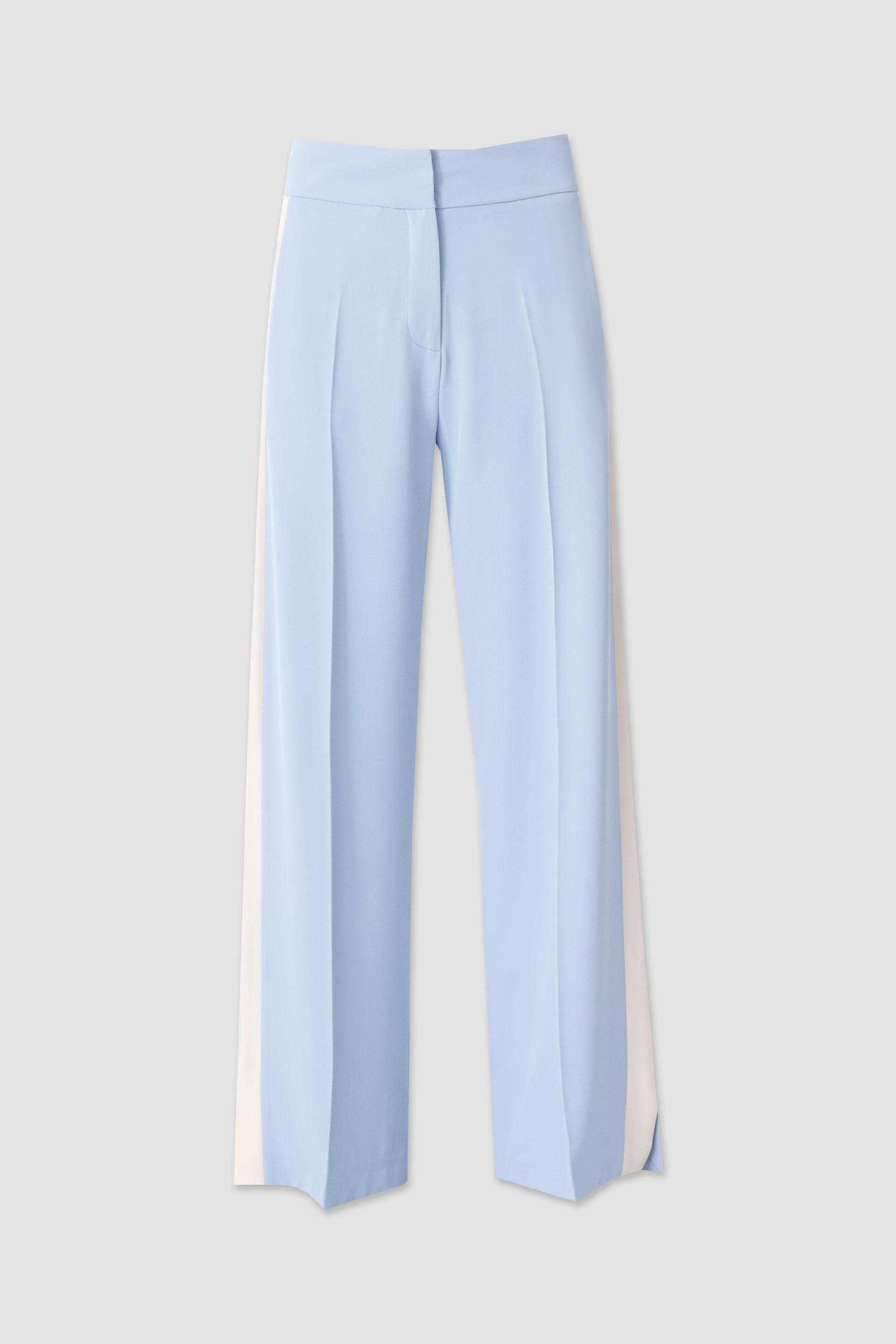 Tailored wide-leg trousers with contrast side stripe