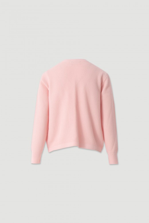 Short open cotton knit cardigan Short open cotton knit cardigan
