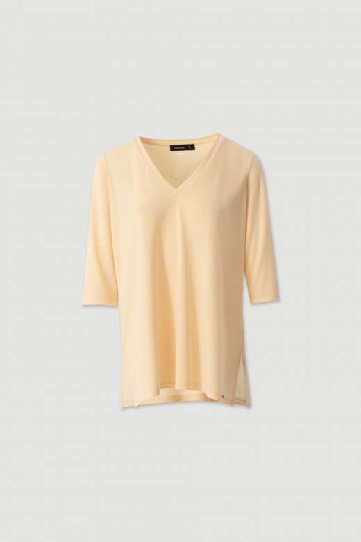 Knit tunic with v-neck Knit tunic with v-neck