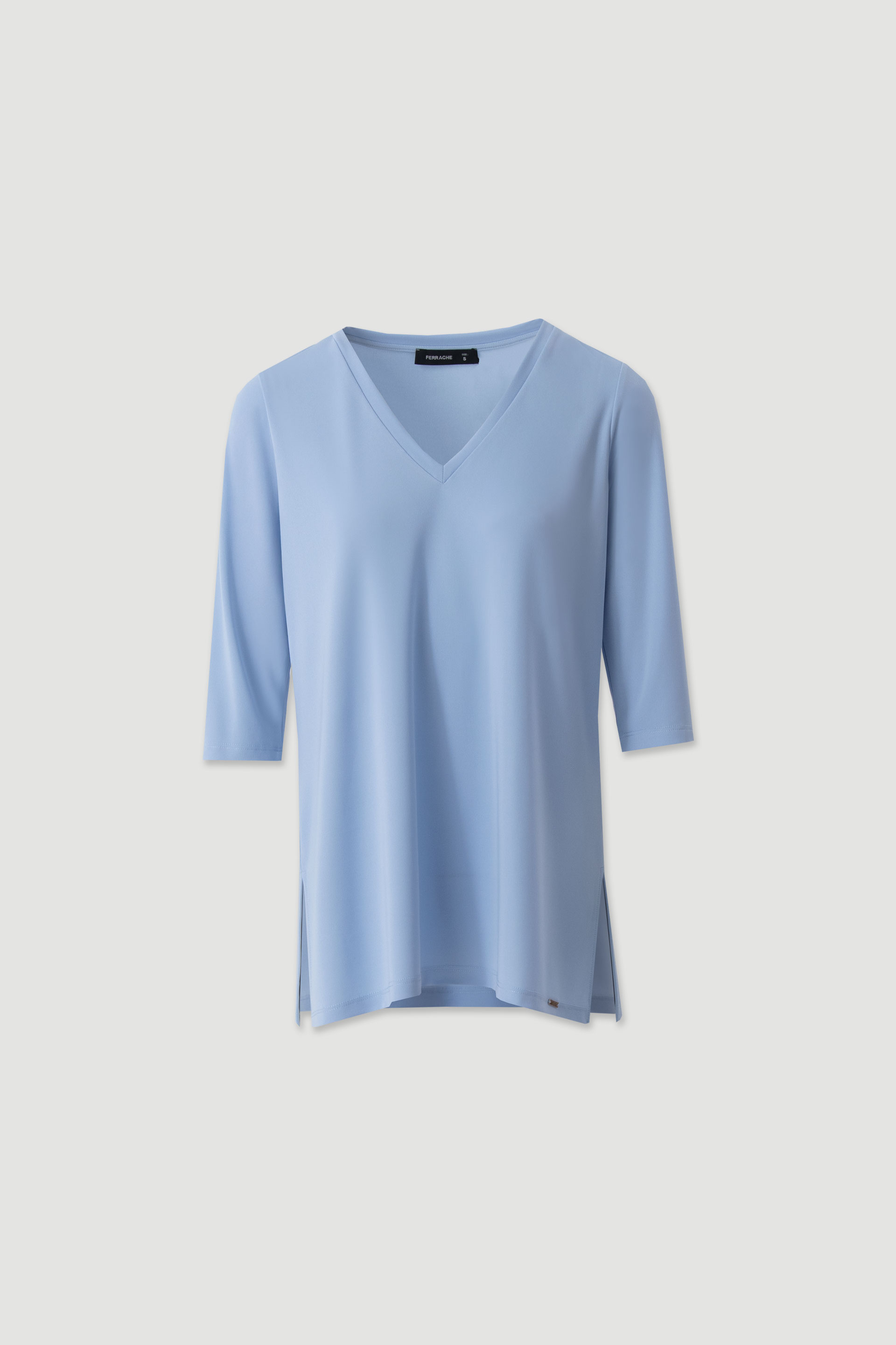 Knit tunic with v-neck