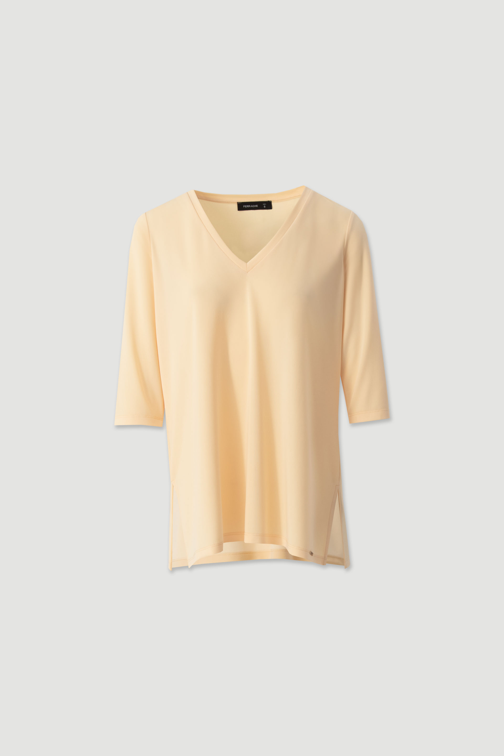 Knit tunic with v-neck