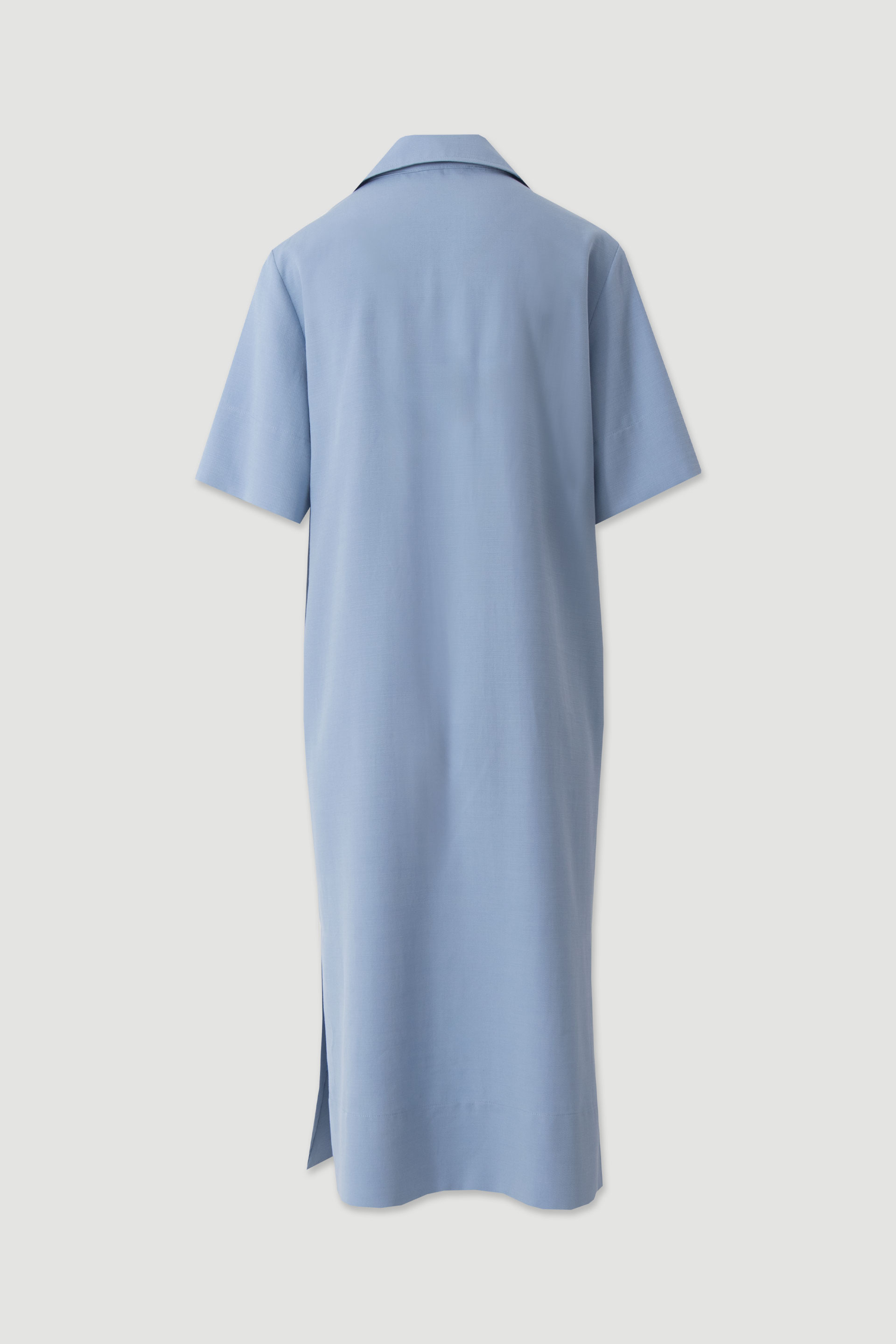 Flowy midi dress with collar