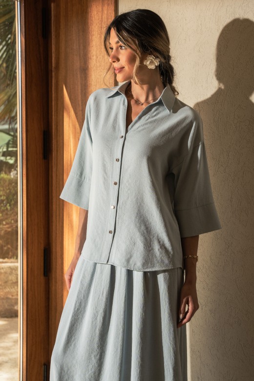 Chemise en lin coupe ample Chemise en lin coupe ample