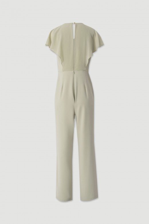 Flowy jumpsuit with wrap neckline Flowy jumpsuit with wrap neckline