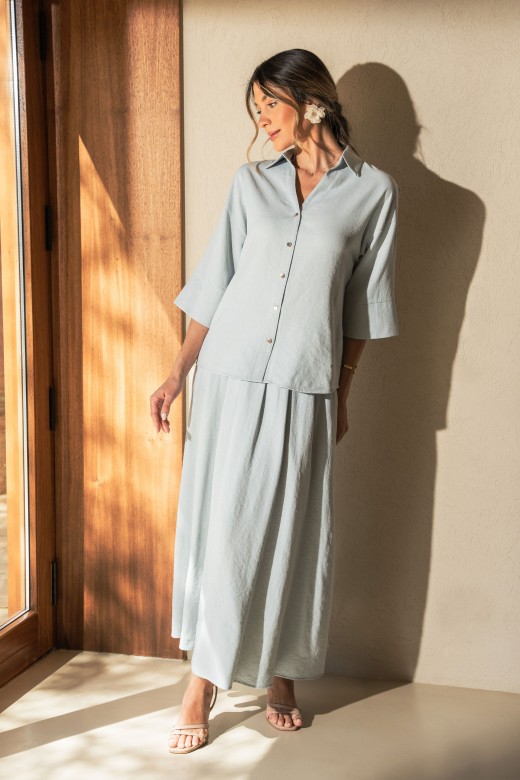 Chemise en lin coupe ample Chemise en lin coupe ample