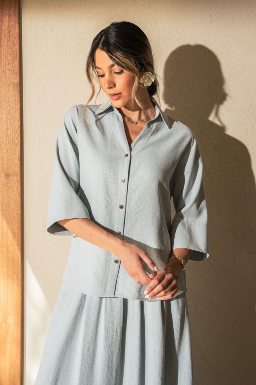 Chemise en lin coupe ample Chemise en lin coupe ample