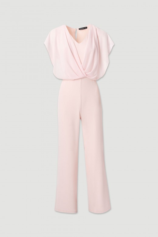 Flowy jumpsuit with wrap neckline Flowy jumpsuit with wrap neckline