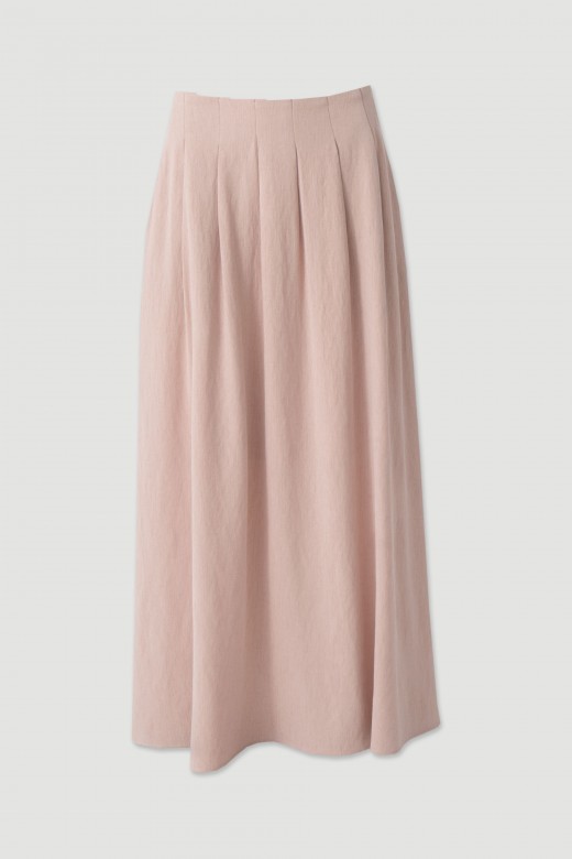 Linen midi skirt with pleats Linen midi skirt with pleats