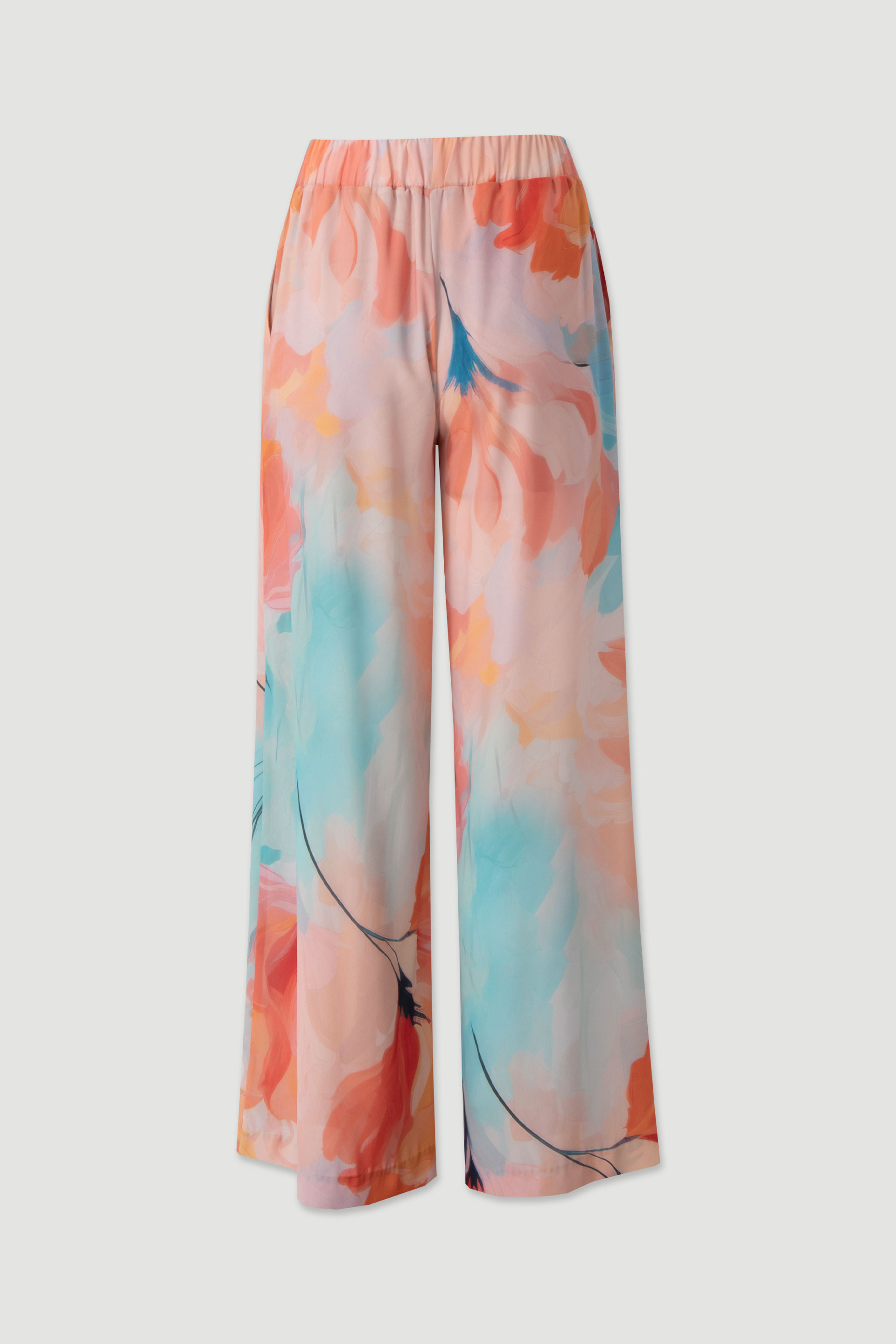 Flowy printed trousers