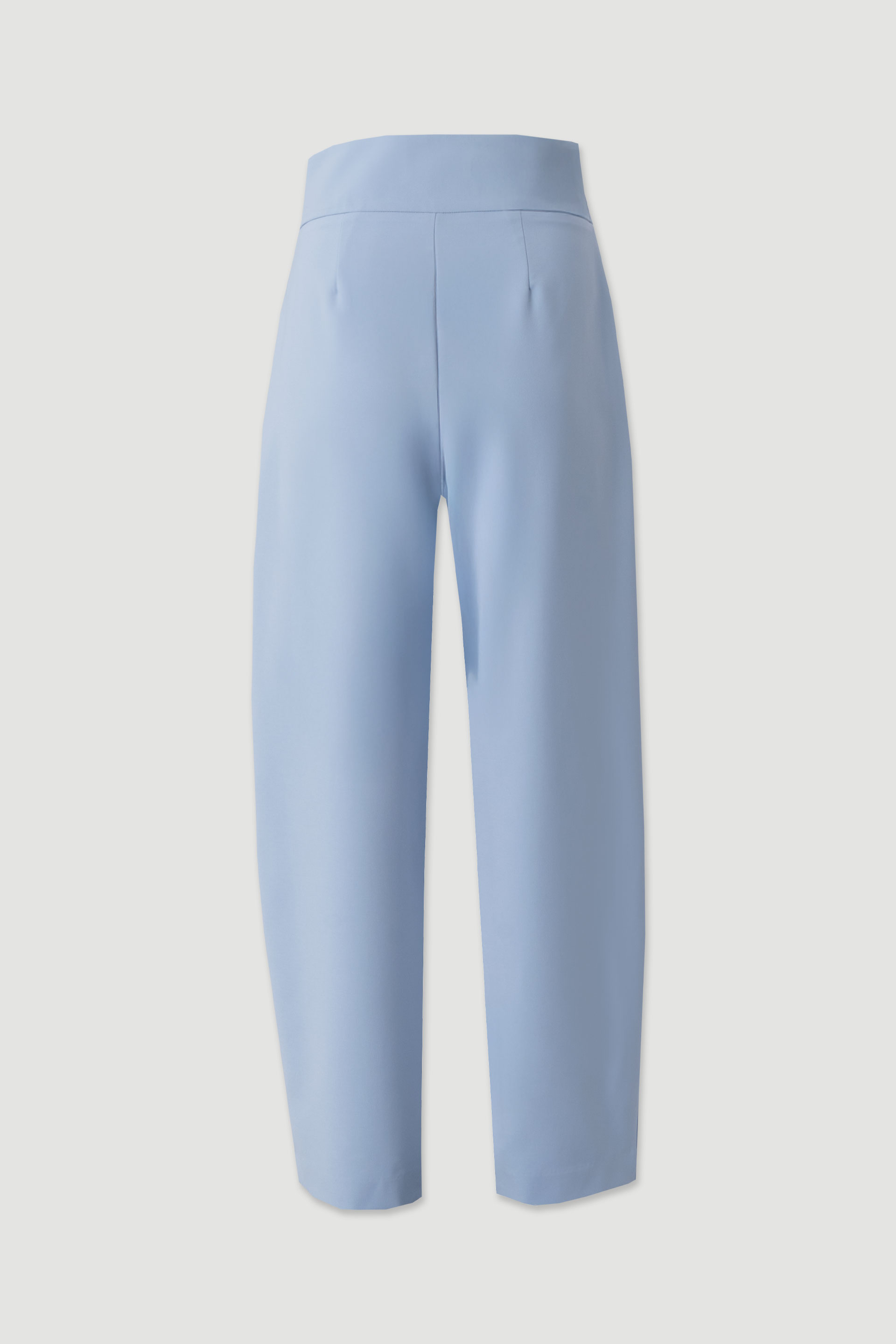 High-waisted pleated trousers
