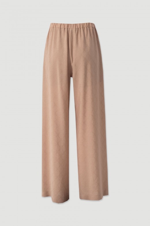 Fluid trousers with elastic waistband Fluid trousers with elastic waistband
