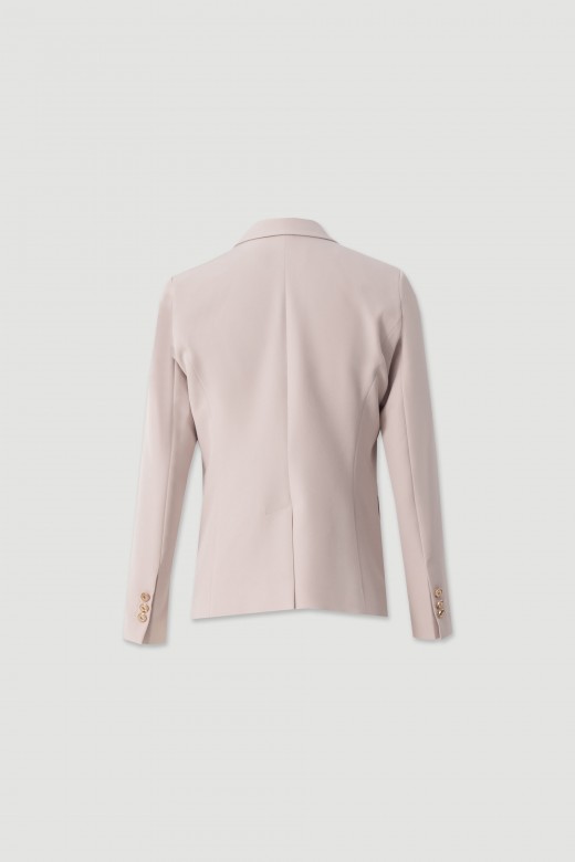 Classic fitted blazer with metallic buttons Classic fitted blazer with metallic buttons