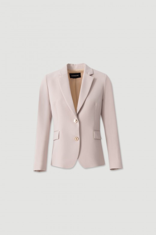 Classic fitted blazer with metallic buttons Classic fitted blazer with metallic buttons