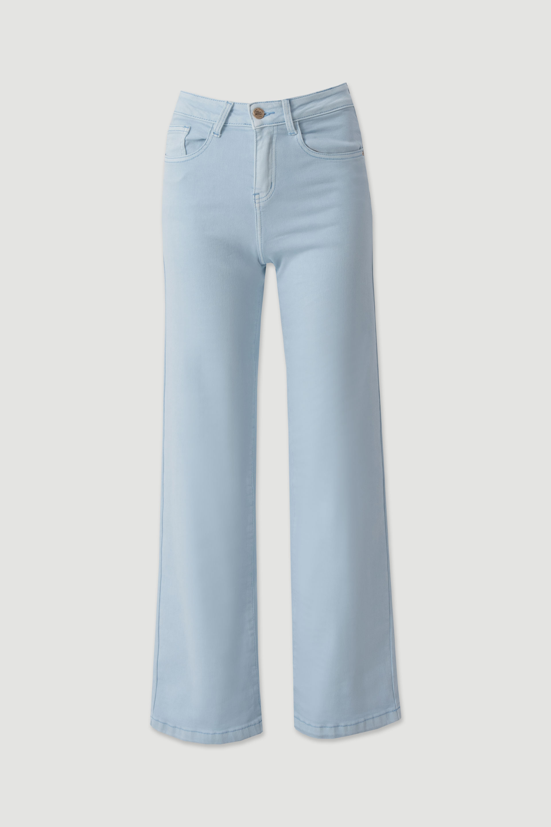 Straight-fit twill trousers