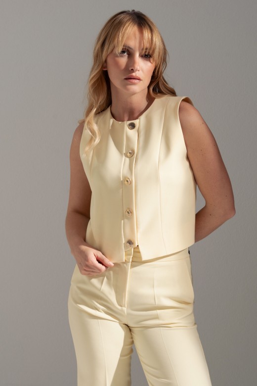 Structured vest with buttons Structured vest with buttons