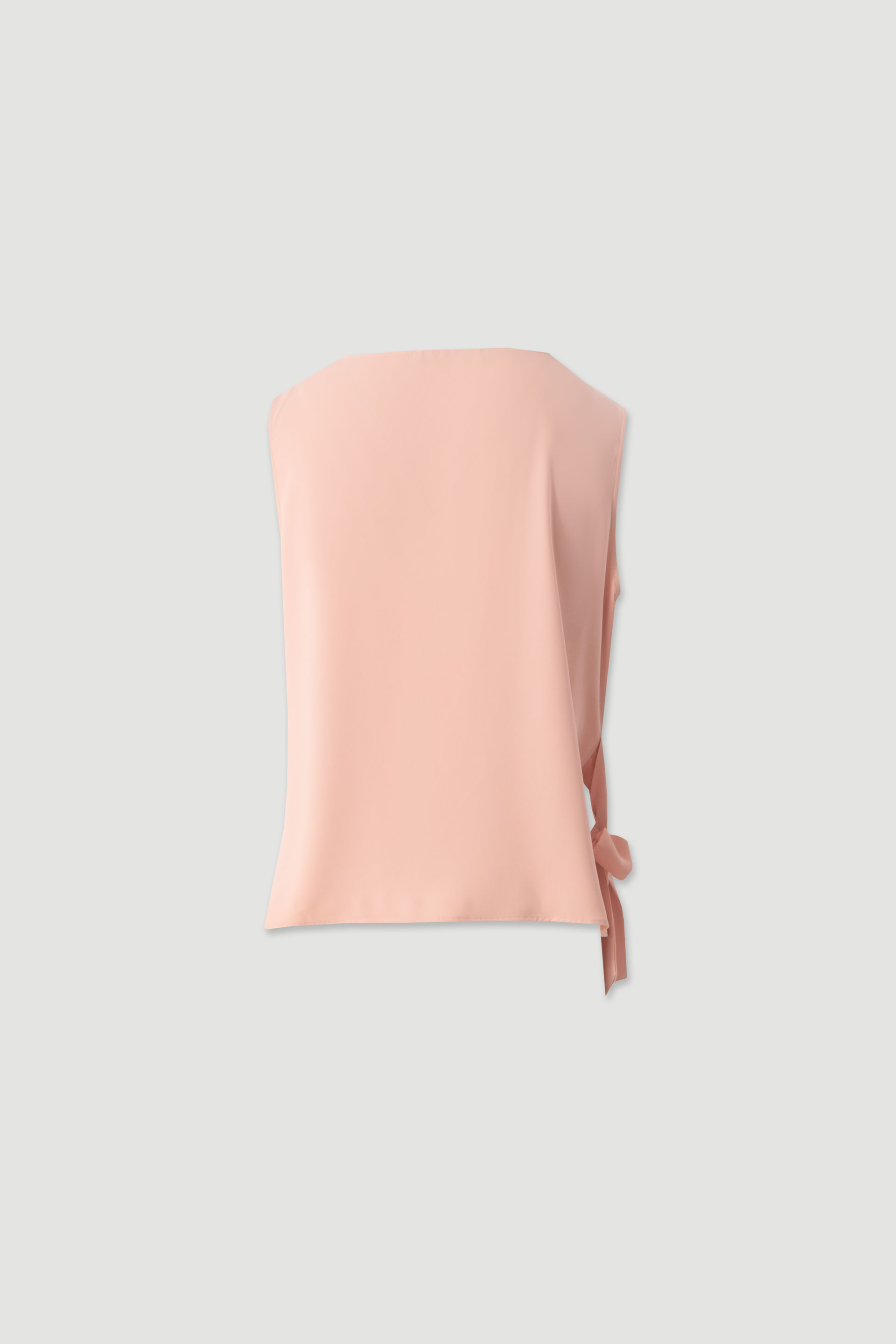Flowing top with side drape