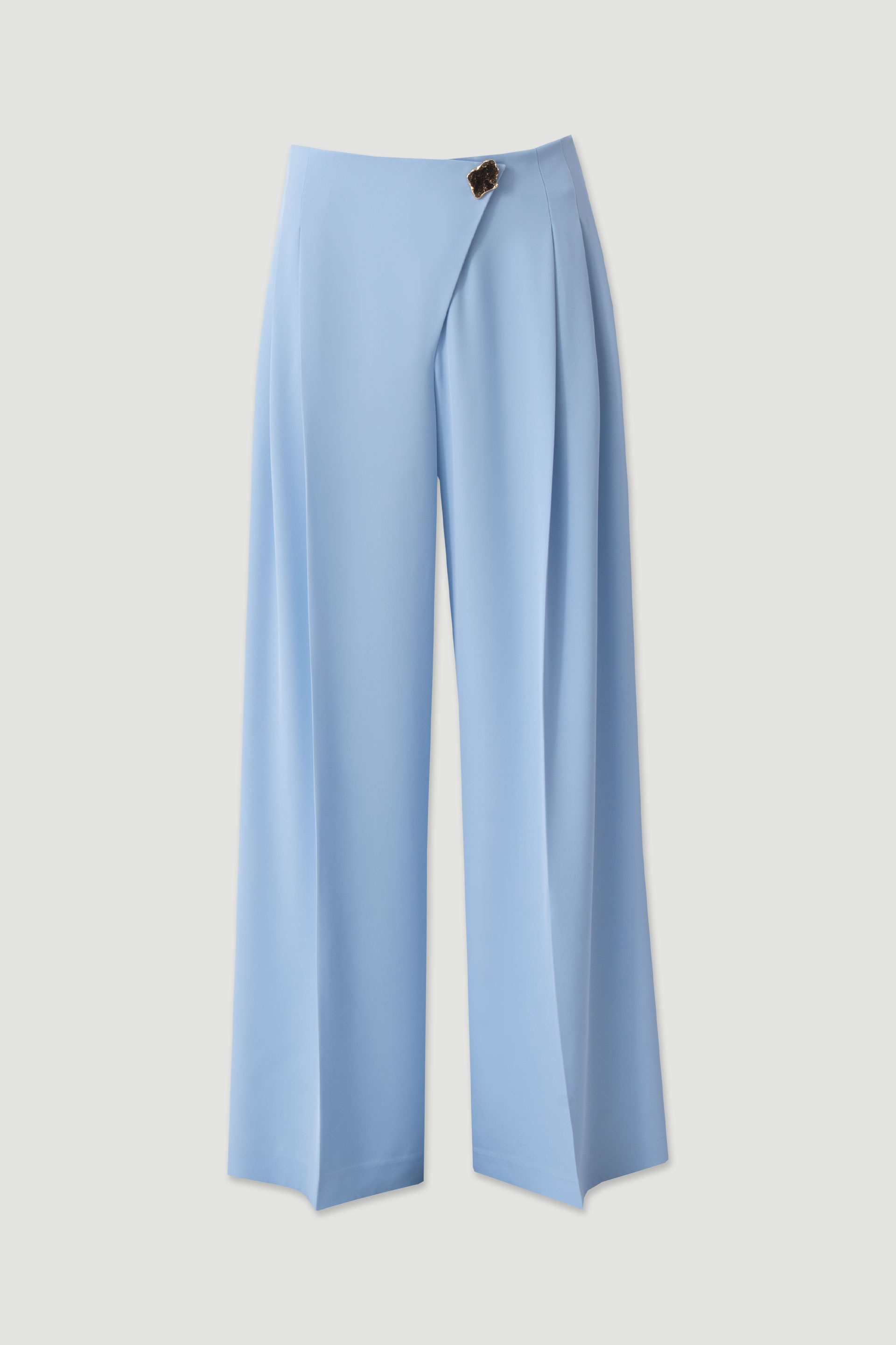Pantalon wide leg avec plis