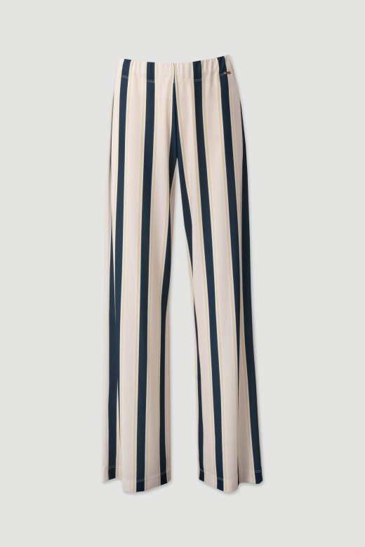 Pantalón fluido a rayas Pantalón fluido a rayas