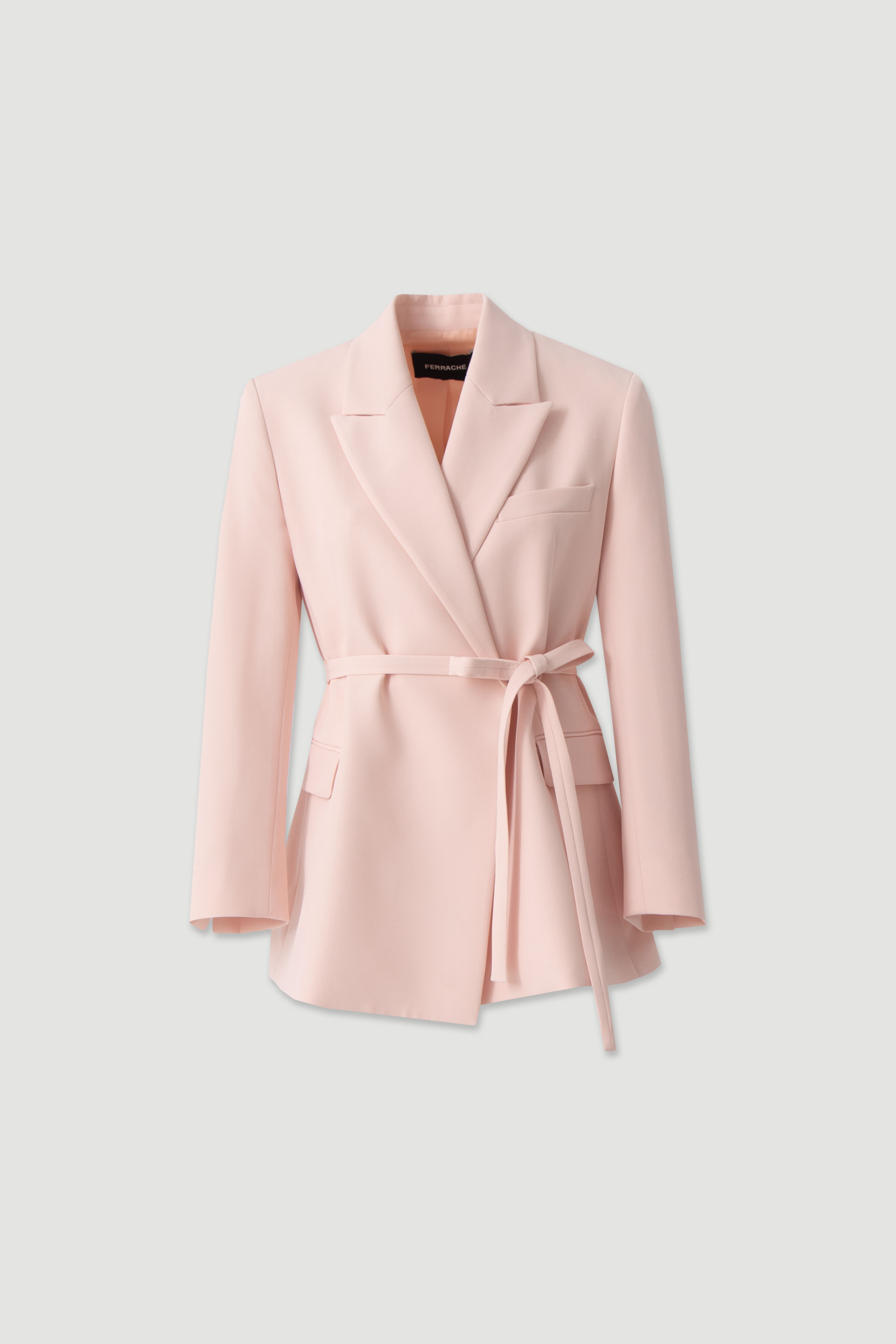 Classic belted blazer