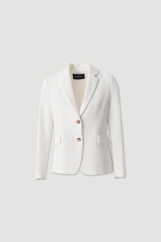 Classic fitted blazer with metallic buttons Classic fitted blazer with metallic buttons