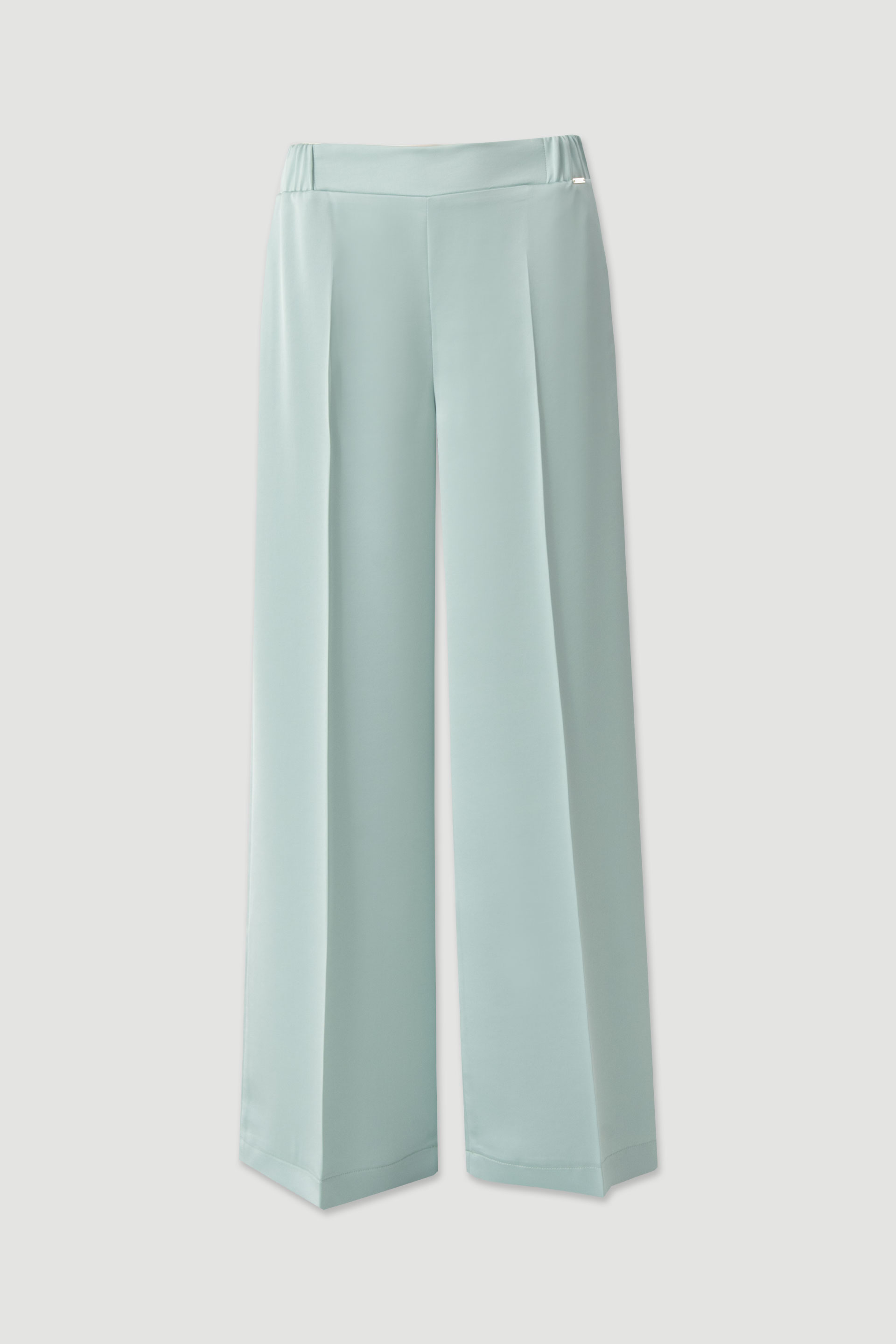 Satin fluid trousers
