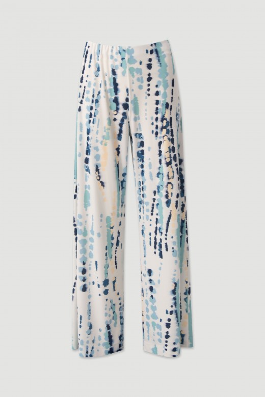 Printed flowing trousers Printed flowing trousers