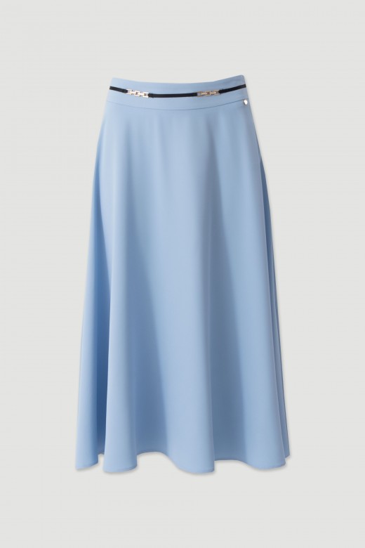 Flowy midi skirt with belt Flowy midi skirt with belt