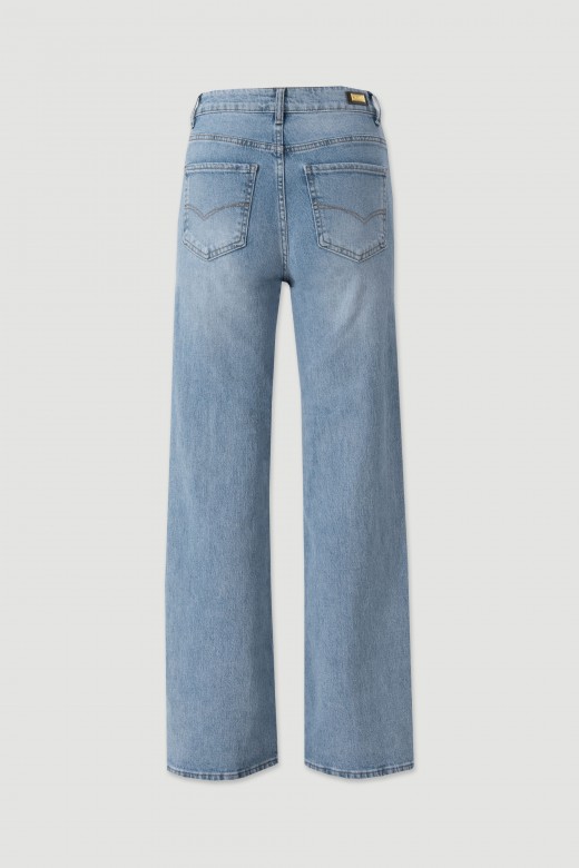 Mid-rise straight cotton jeans Mid-rise straight cotton jeans