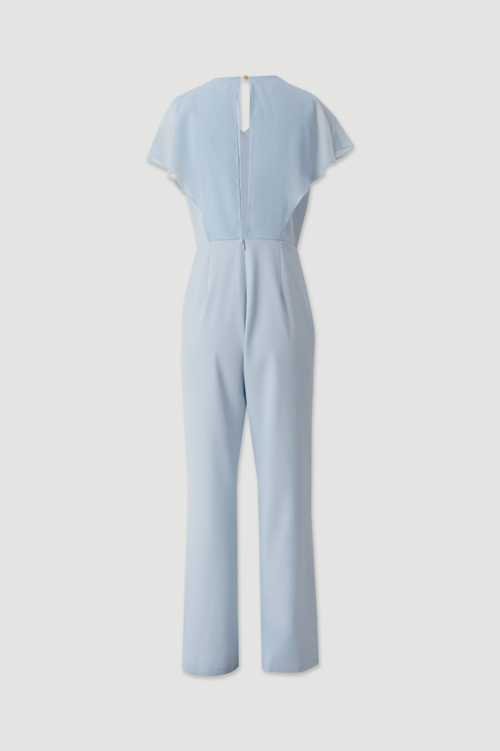 Flowy jumpsuit with wrap neckline