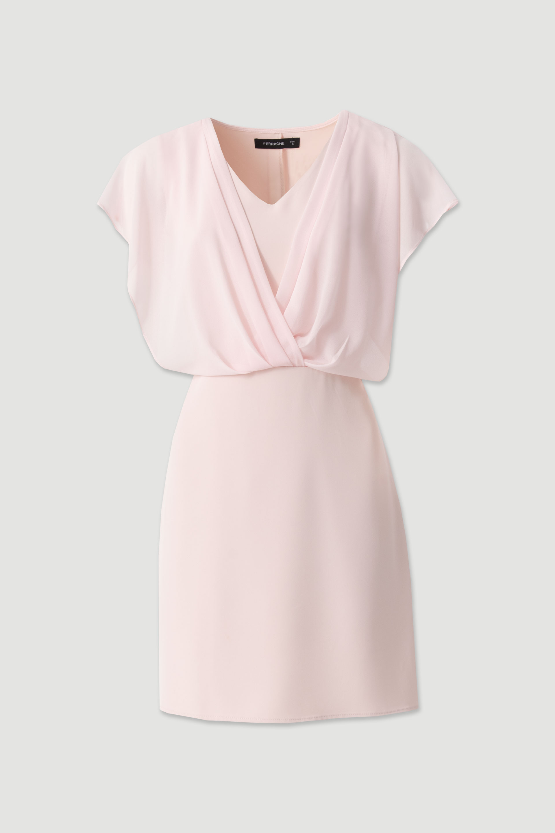 Cross-draped dress