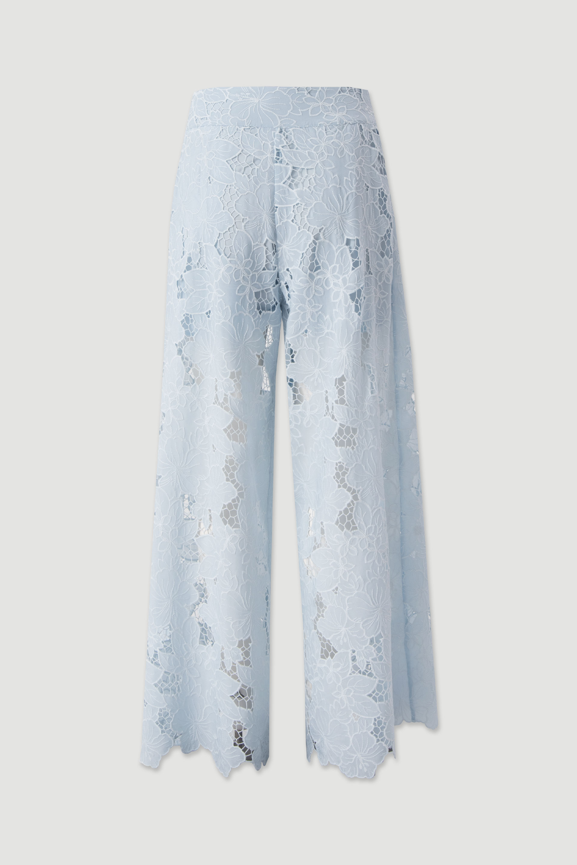 Floral lace trousers