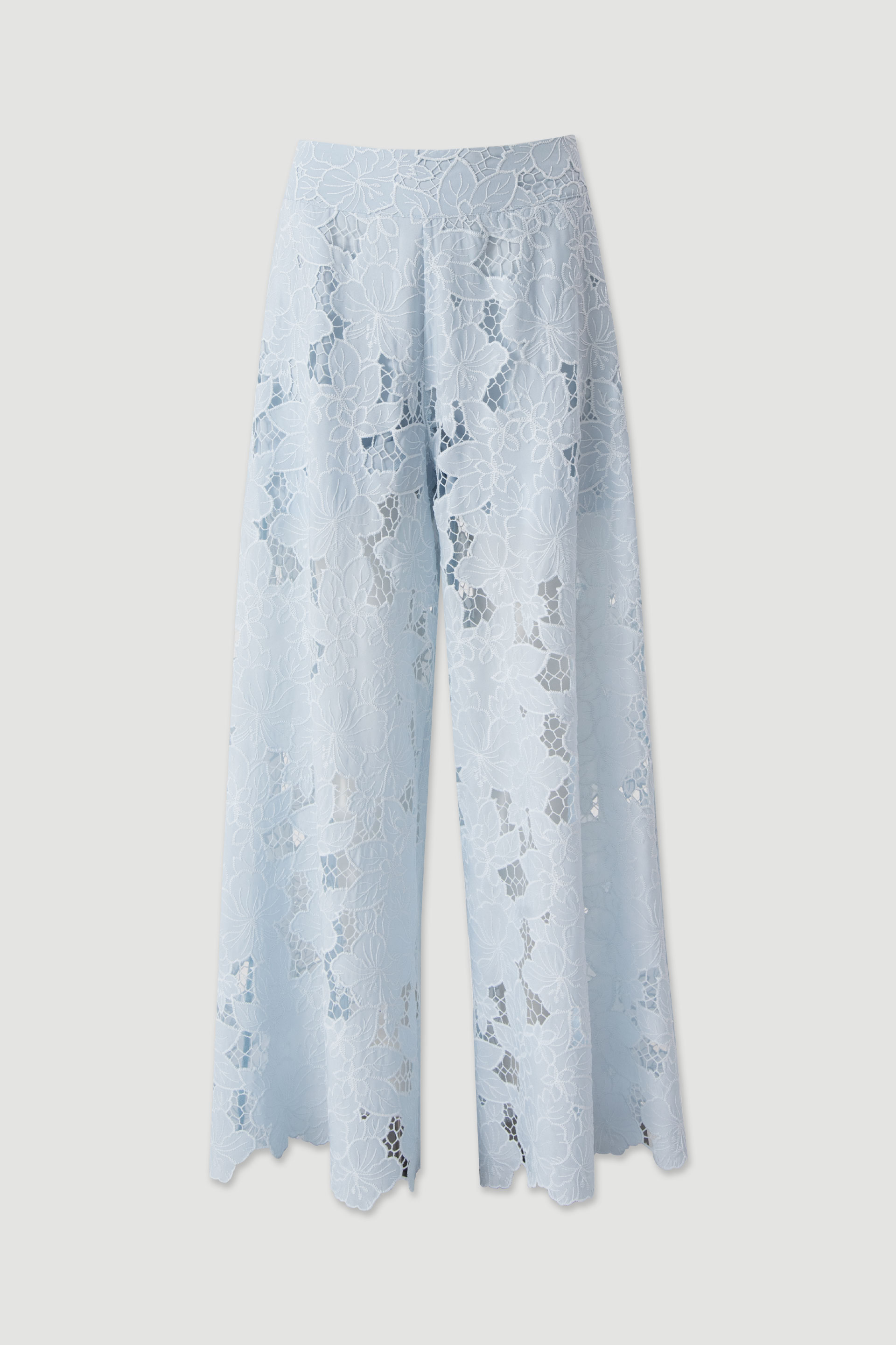 Floral lace trousers