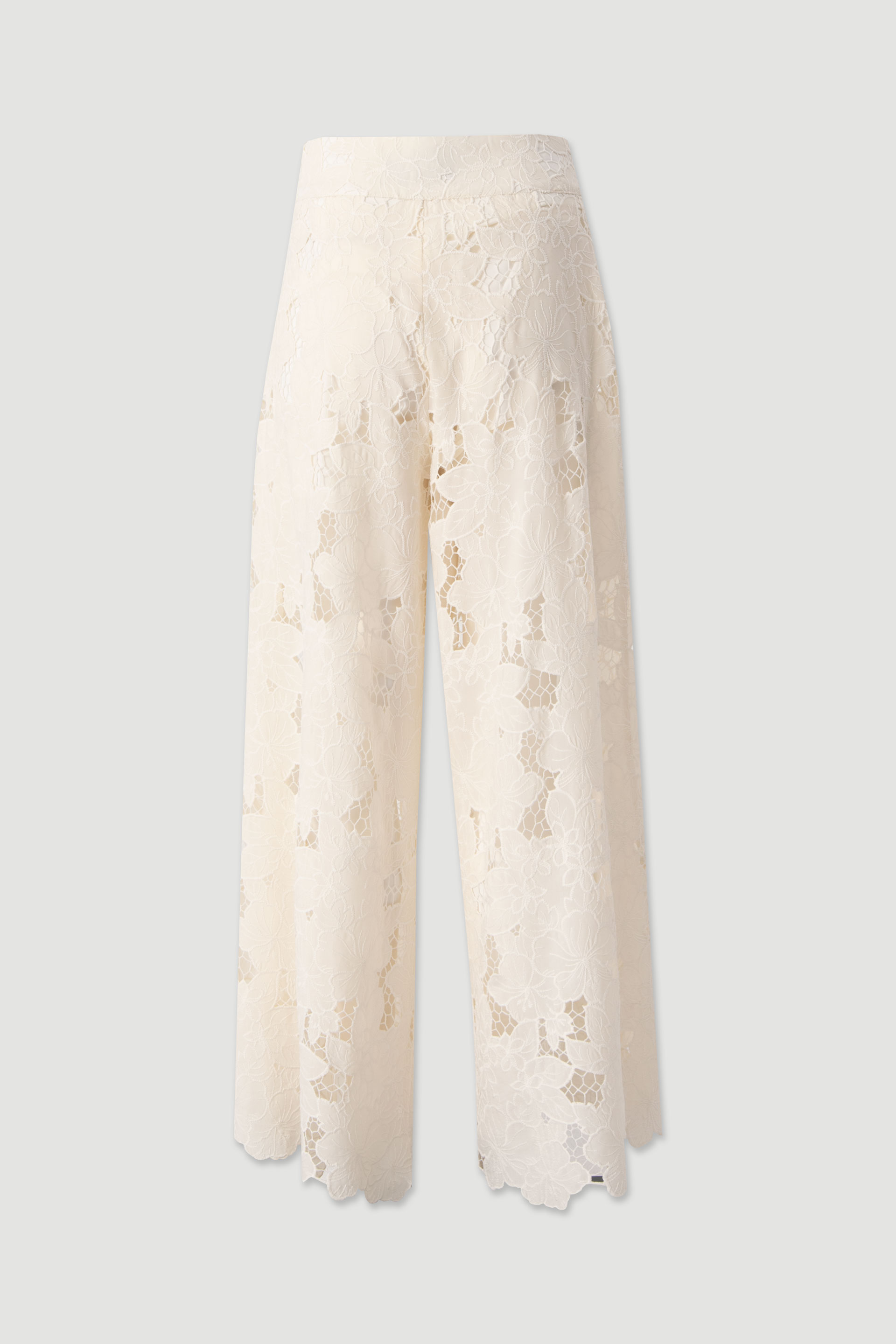 Floral lace trousers