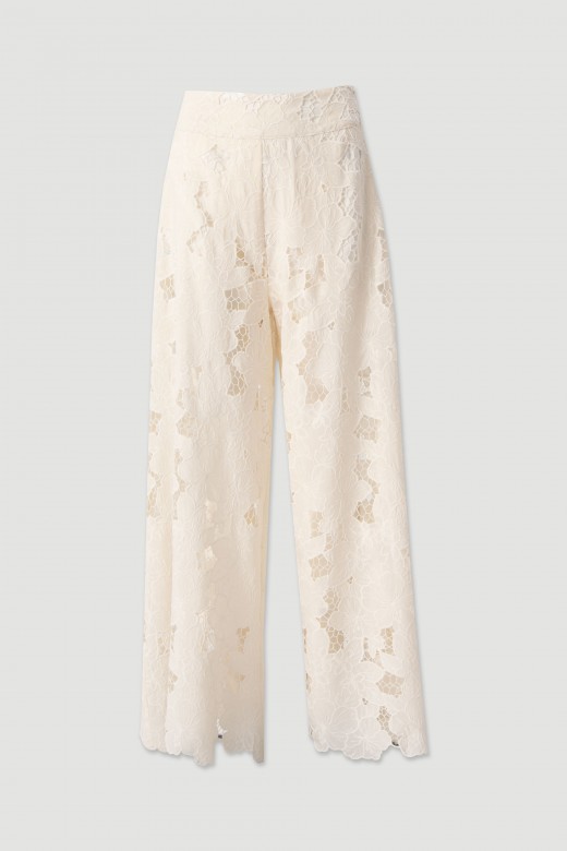 Floral lace trousers Floral lace trousers