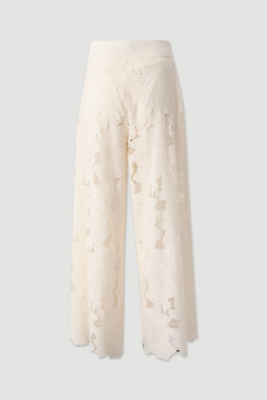 Floral lace trousers Floral lace trousers