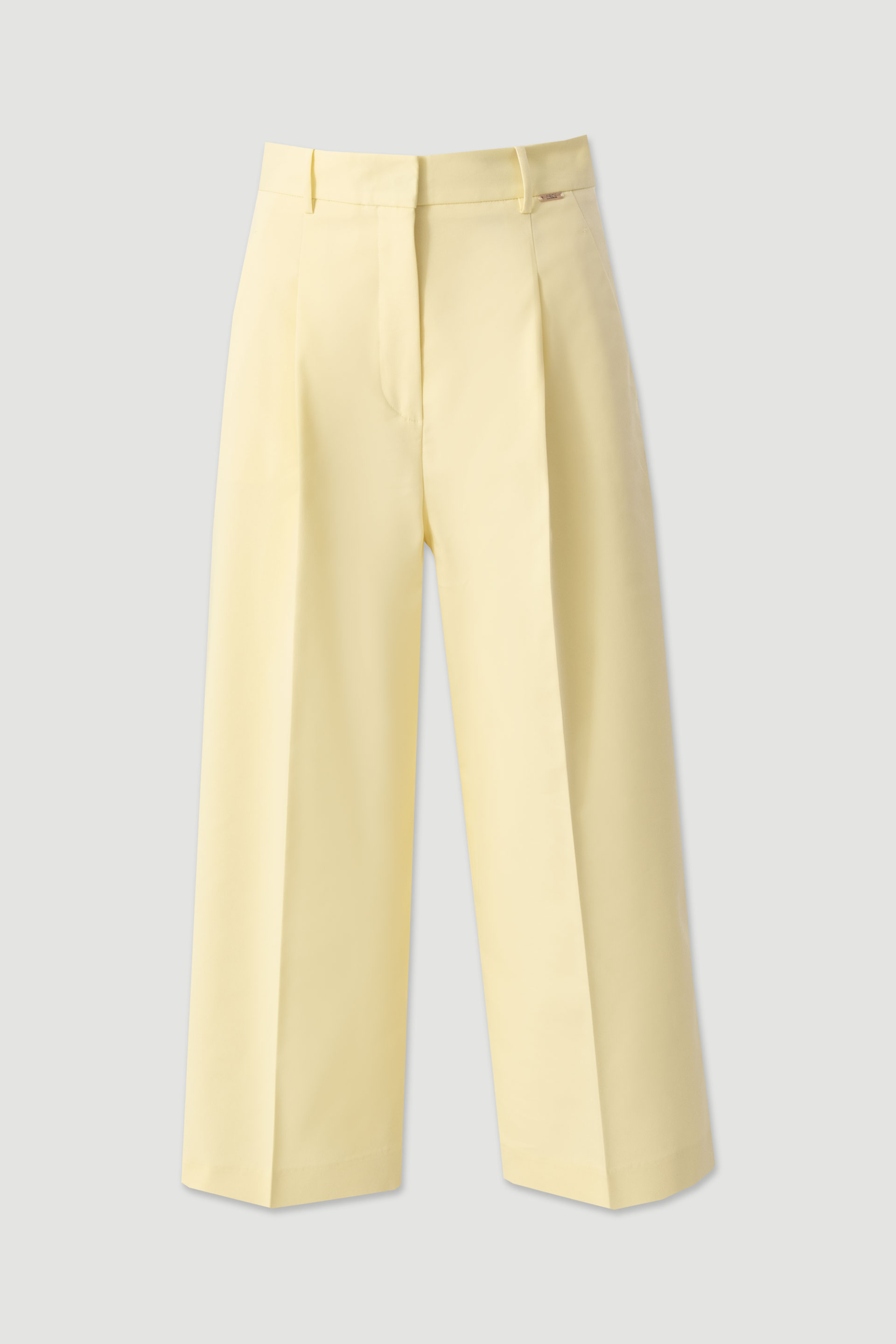 Culotte trousers with front pleat