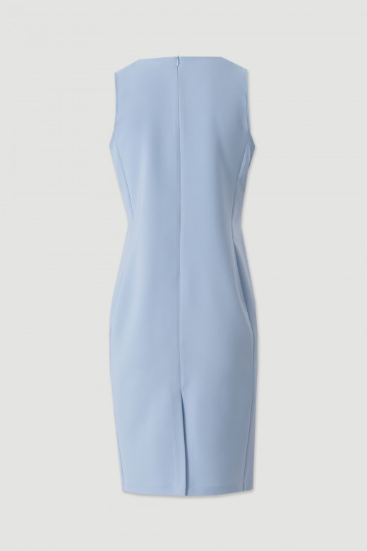 Fitted dress with gold detail Fitted dress with gold detail