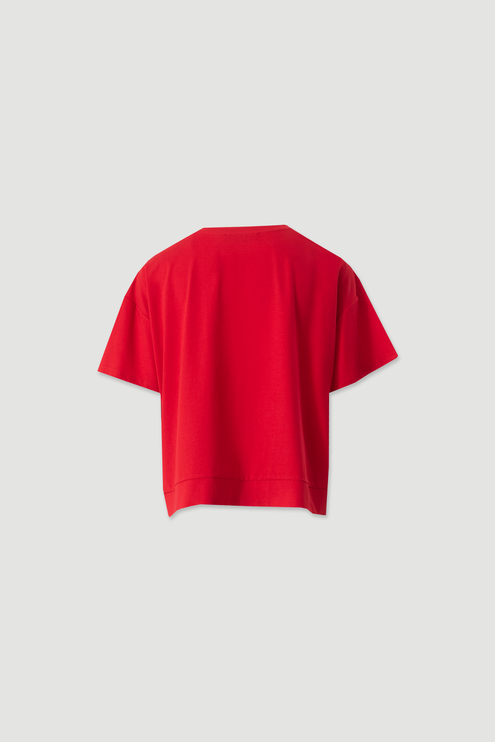 T-shirt com detalhe plissado