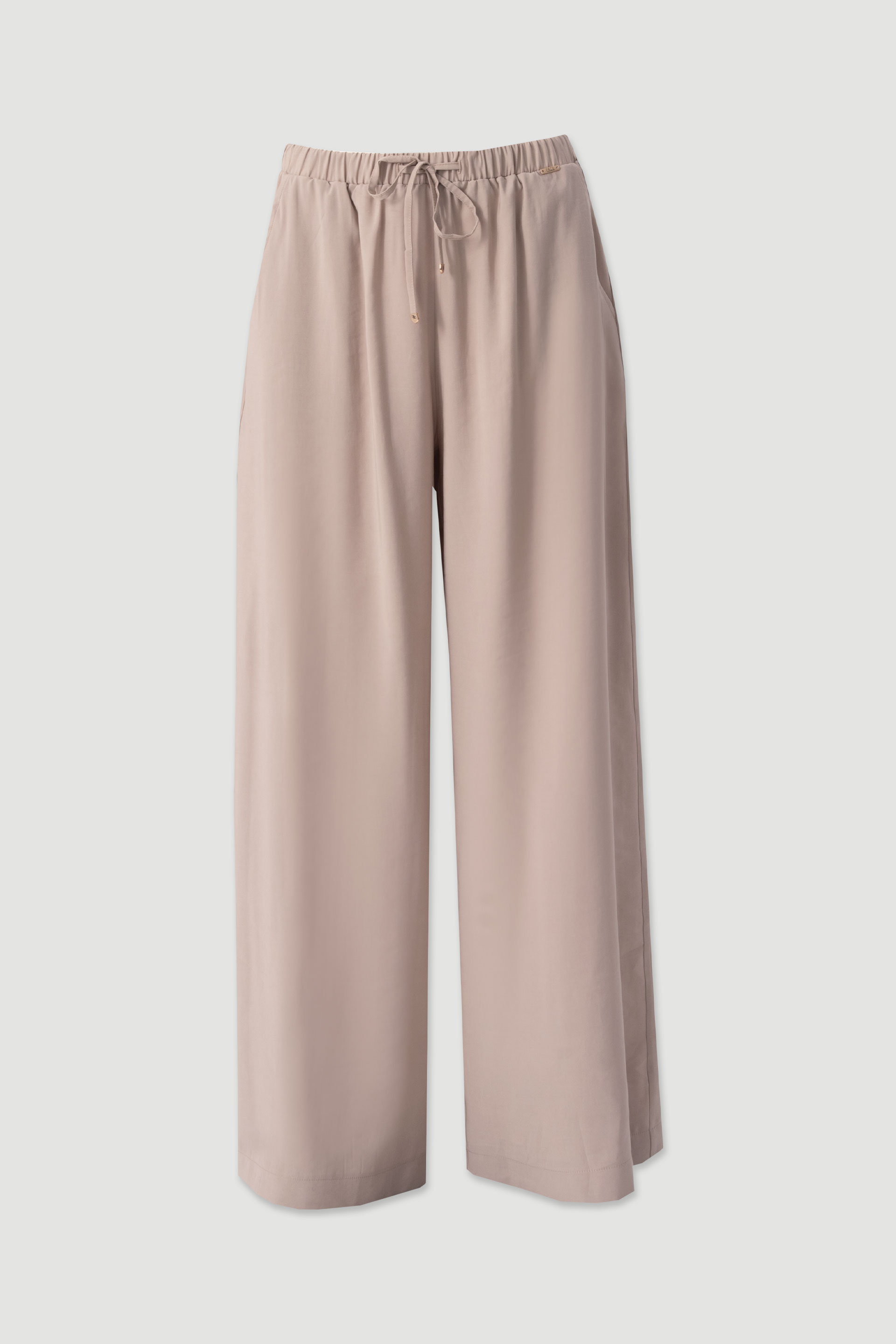 Calça fluida de perna larga